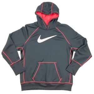 NIKE Womens XL Therma-Fit Black Pink Hoodie EUC!